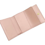Celine Trifold Wallet Folded Compact Calfskin Vintage Pink Gold Coin Purse — view 6