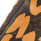 Louis Vuitton Pouch Pochette Accessoires Monogram Canvas Graffiti Peach Gold — view 5