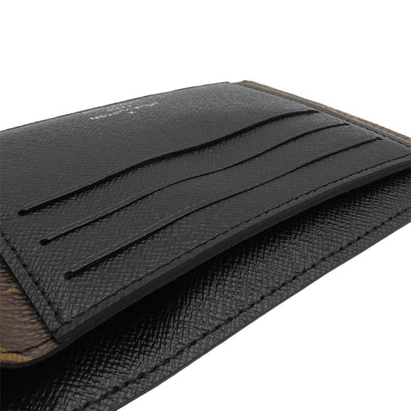 Louis Vuitton Bifold Wallet Portefeuille Mindoro Monogram Macassar Silver Brown — view 7