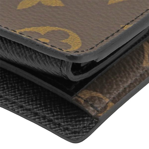 Louis Vuitton Bifold Wallet Portefeuille Mindoro Monogram Macassar Silver Brown — view 4
