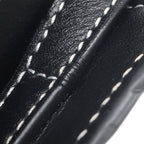 Loewe Shoulder Bag Gate Double Zip Pouch Leather Black Gold — view 8