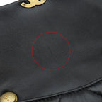 Chanel Shoulder Bag Mini Flap Lambskin Black Gold CC Logo — view 8