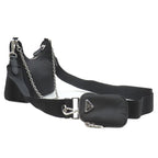 Prada 2-Way Bag Re Edition 2005 Re-Nylon Bag Nylon Leather Black Silver — view 2