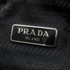 Prada 2-Way Bag Re Edition 2005 Re-Nylon Bag Nylon Leather Black Silver — view 8