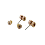 Hermes Mini Pop H Earrings Gold Pink — view 7