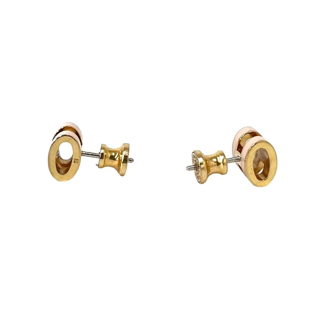 Hermes Mini Pop H Earrings Gold Pink — view 4