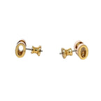 Hermes Mini Pop H Earrings Gold Pink — view 4
