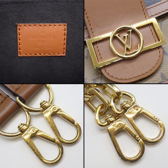 Louis Vuitton Shoulder Bag Dauphine MM Monogram Reverse Cowhide Leather — view 6