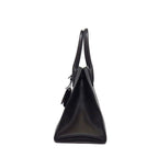 Prada Handbag Monochrome Medium Black Saffiano Cuirno Leather Gold — view 3