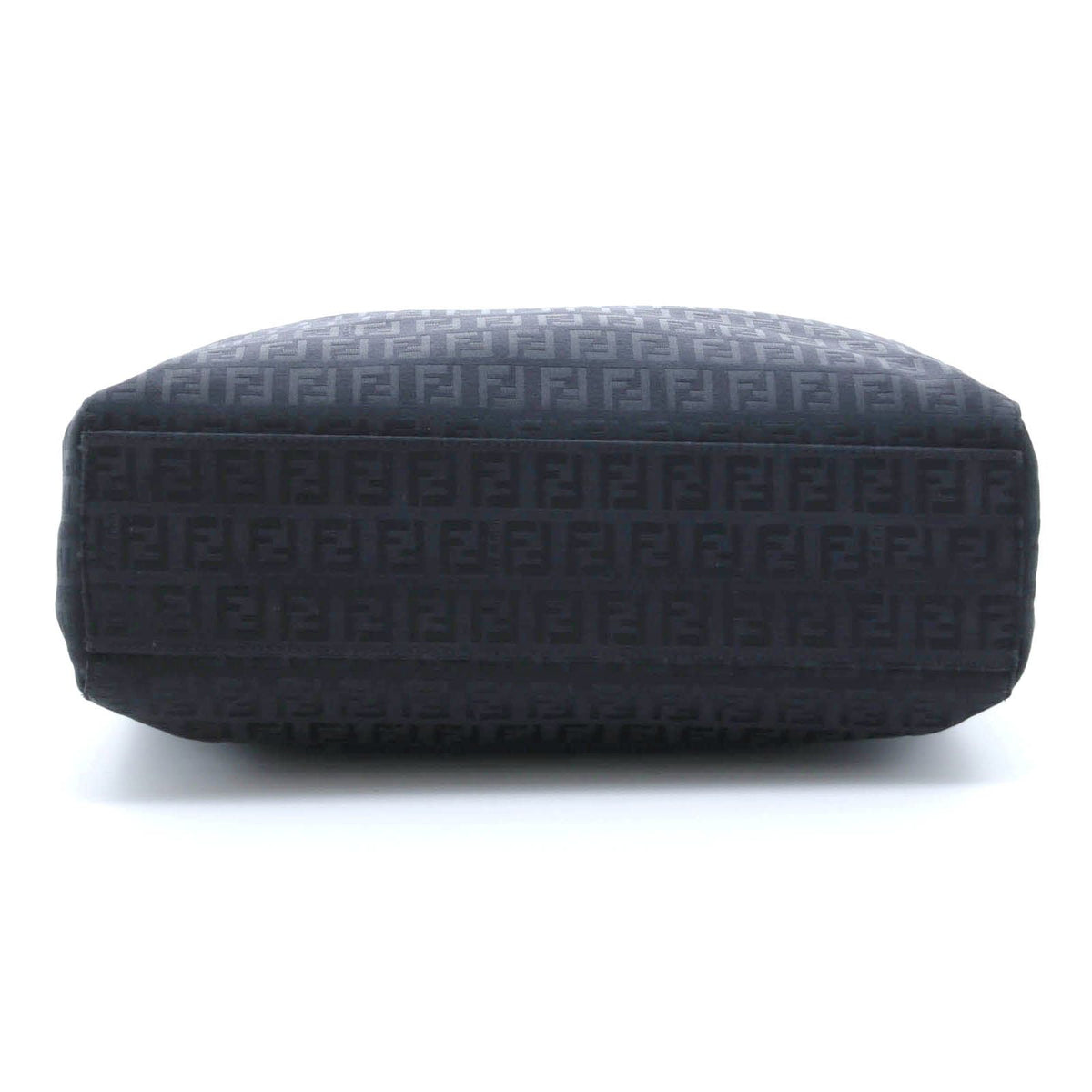 Fendi Zucchino Tote Black Canvas Leather — view 3