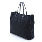 Fendi Zucchino Tote Black Canvas Leather — view 2
