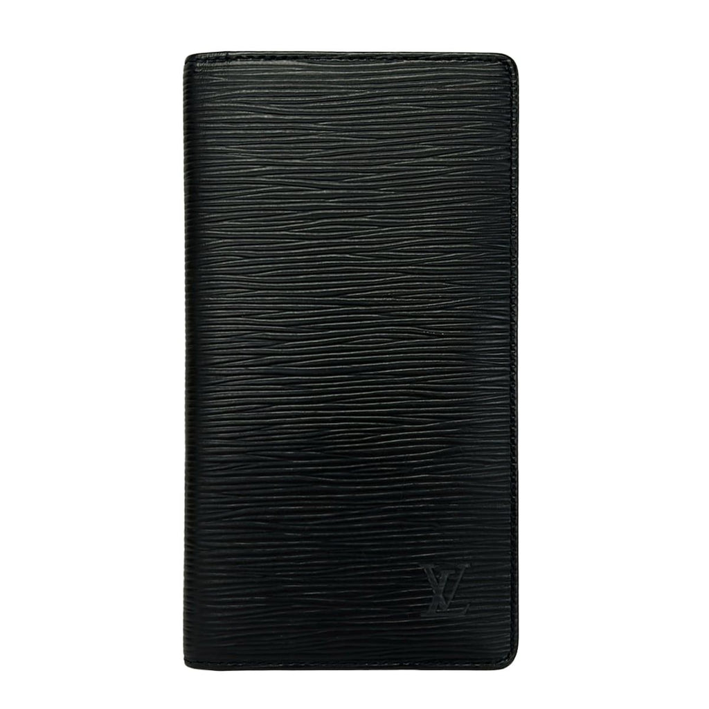 Louis Vuitton Porte Cartes Credit Yen Billfold Wallet Epi Noir Black M63212
