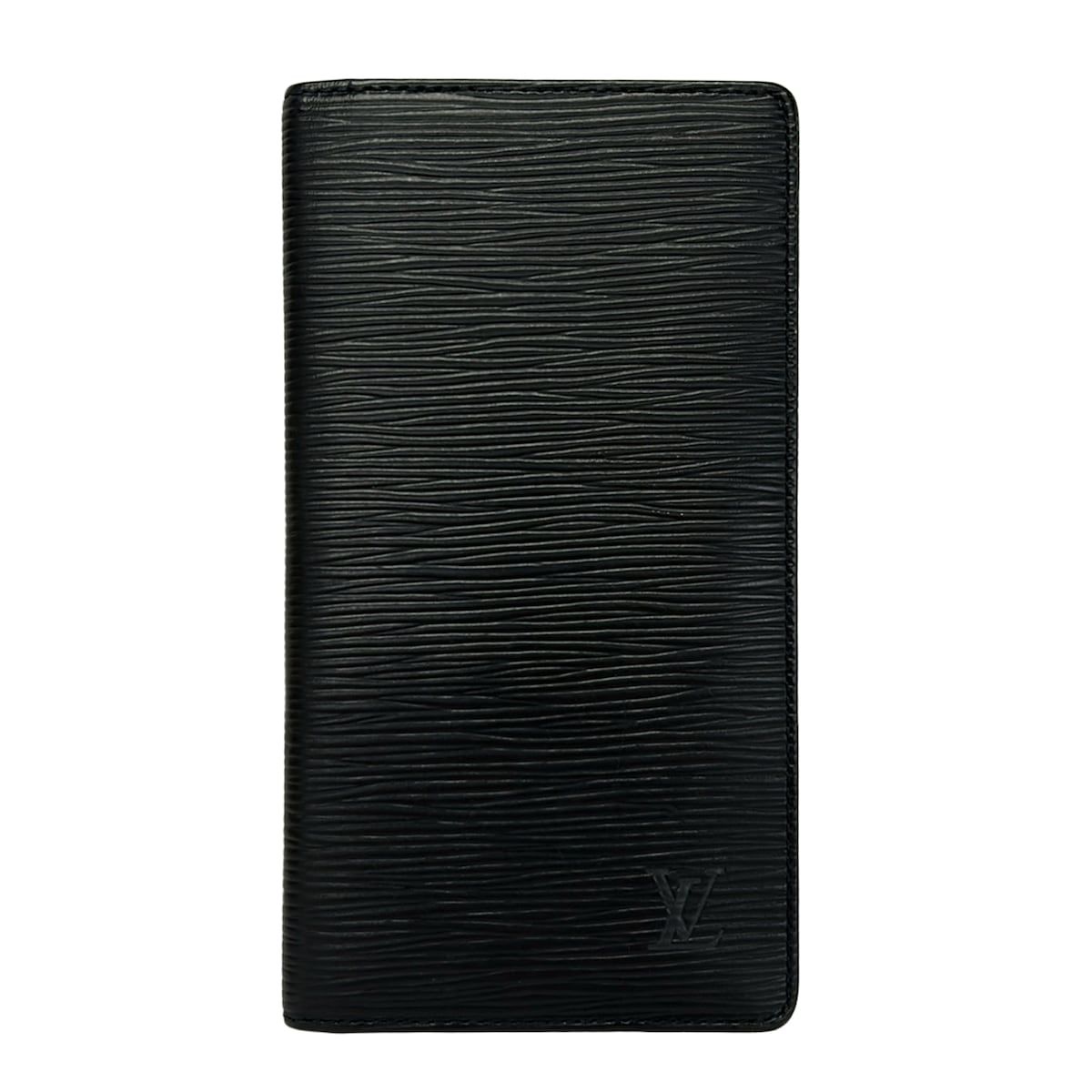 Louis Vuitton Porte Cartes Credit Yen Billfold Wallet Epi Noir Black M63212