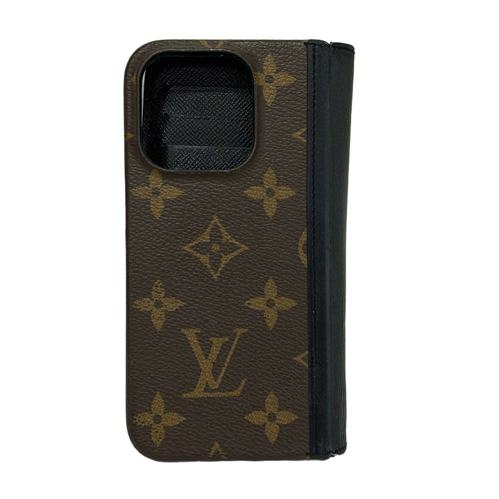 Louis Vuitton Mobile Phone Case Monogram Folio Noir — view 2