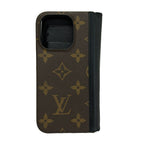 Louis Vuitton Mobile Phone Case Monogram Folio Noir — view 2