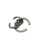 Chanel Leaf Single Earrings Silver