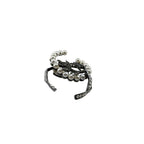 Chanel Leaf Single Earrings Silver — view 2