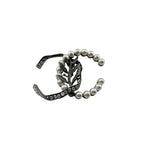 Chanel Leaf Single Earrings Silver