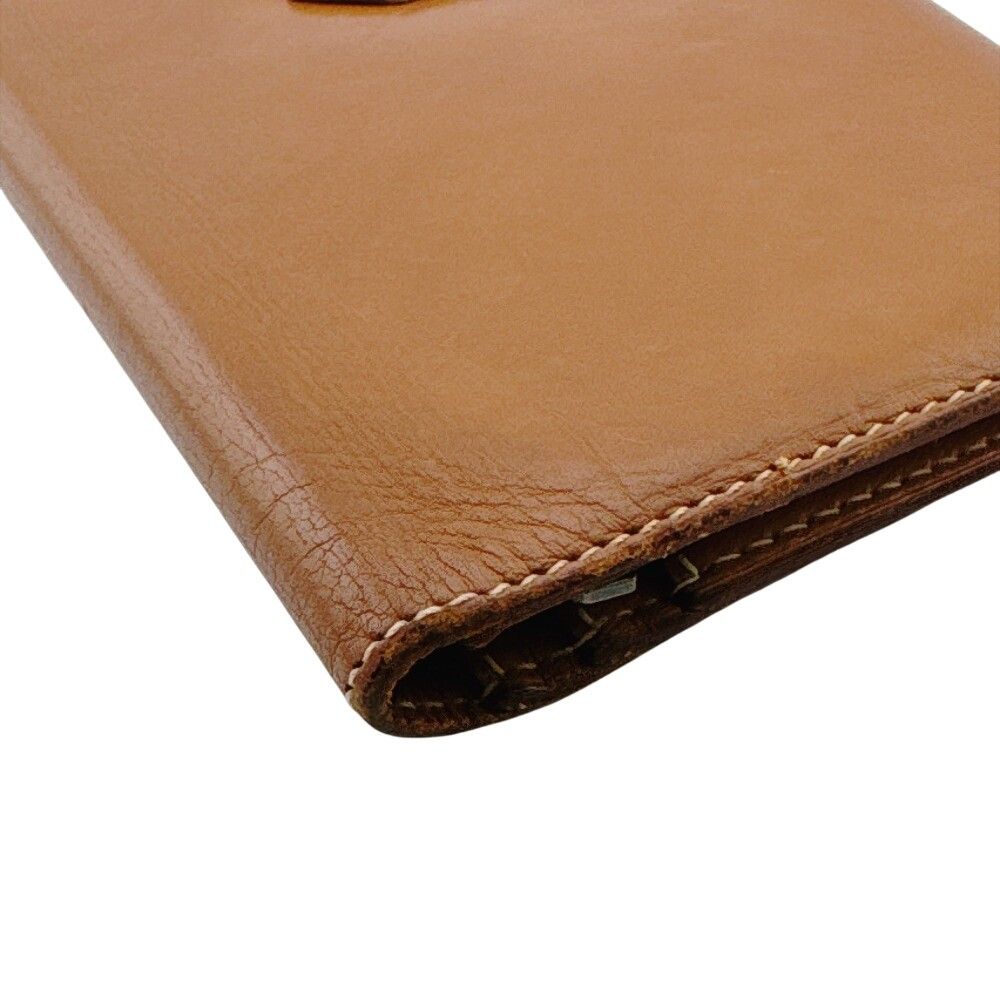 Hermes Bearn Bifold Wallet Leather Brown Silver — view 2