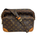 Louis Vuitton Nile Monogram Shoulder Bag Leather Brown