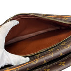 Louis Vuitton Nile Monogram Shoulder Bag Leather Brown