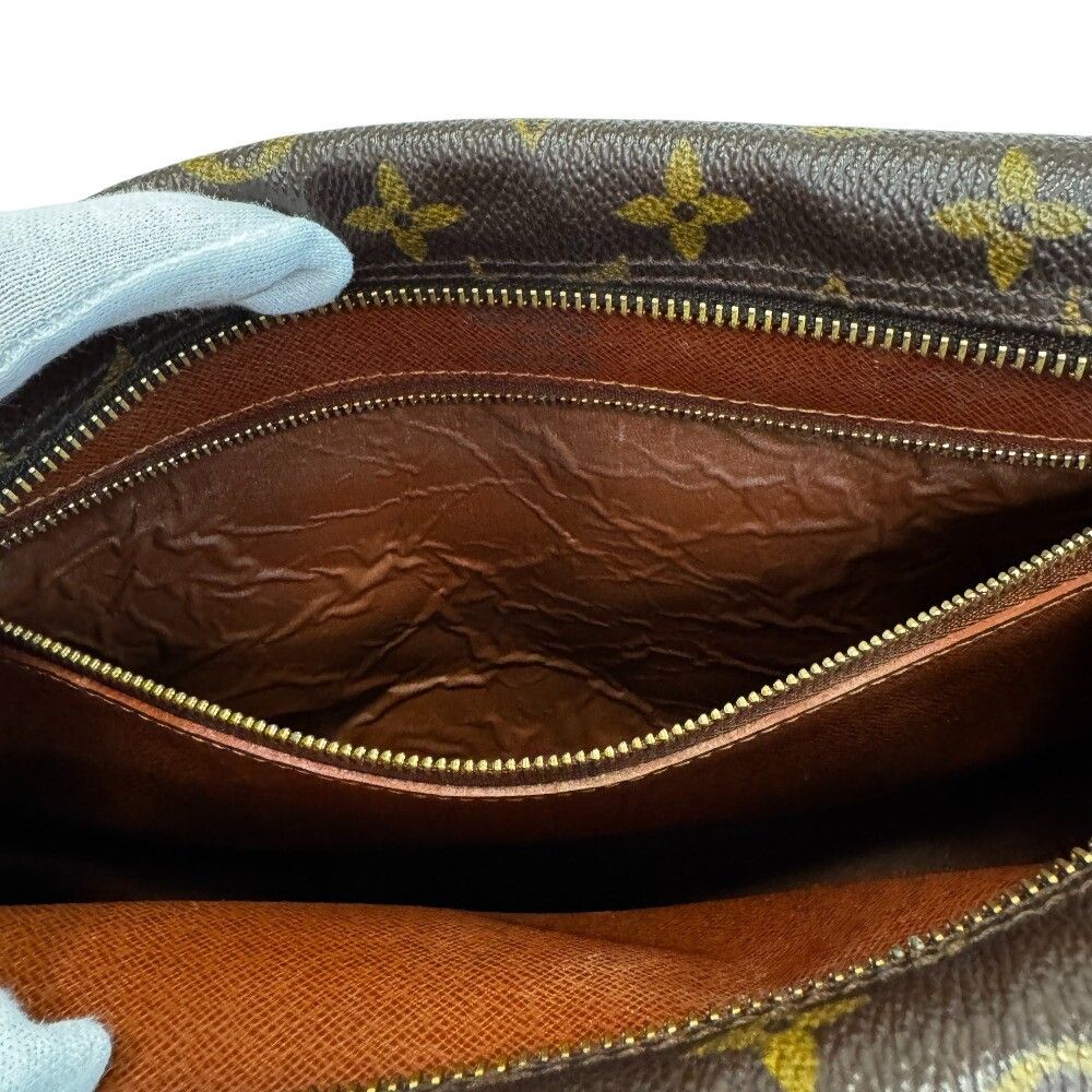 Louis Vuitton Nile Monogram Shoulder Bag Leather Brown