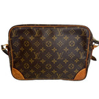 Louis Vuitton Nile Monogram Shoulder Bag Leather Brown