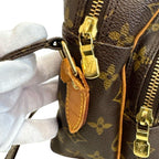 Louis Vuitton Nile Monogram Shoulder Bag Leather Brown