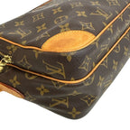 Louis Vuitton Nile Monogram Shoulder Bag Leather Brown