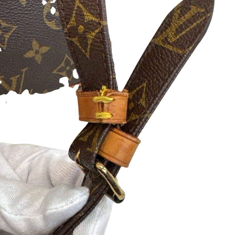 Louis Vuitton Nile Monogram Shoulder Bag Leather Brown