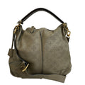 Louis Vuitton Mahina Selene MM 2-Way Shoulder Handbag Gray Leather