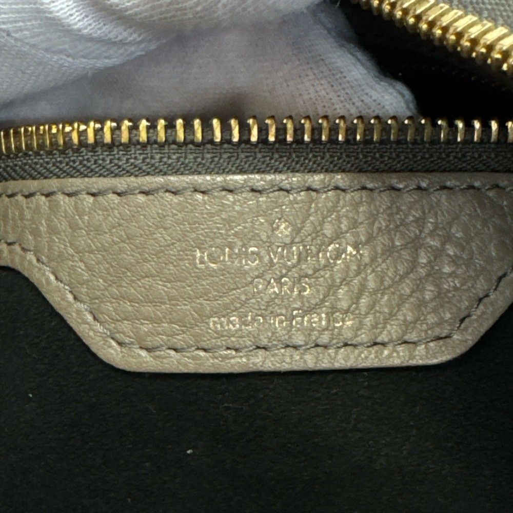 Louis Vuitton Mahina Selene MM 2-Way Shoulder Handbag Gray Leather