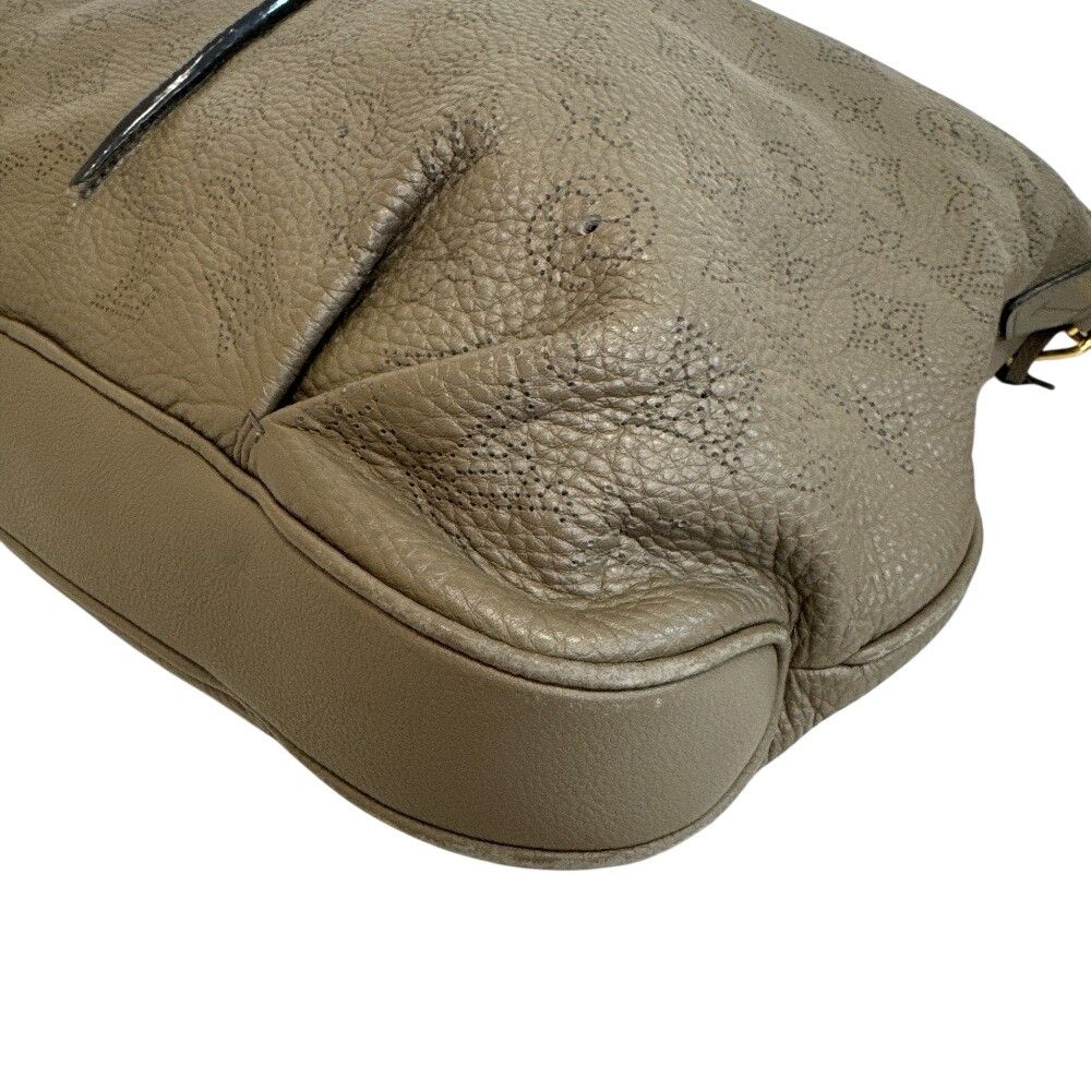 Louis Vuitton Mahina Selene MM 2-Way Shoulder Handbag Gray Leather