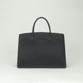 Hermes White Bus GM Tote Fjord Noir Rouge Vif Rougevif Black Red Gold Handbag