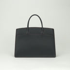 Hermes White Bus GM Tote Fjord Noir Rouge Vif Rougevif Black Red Gold Handbag