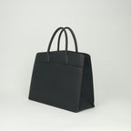 Hermes White Bus GM Tote Fjord Noir Rouge Vif Rougevif Black Red Gold Handbag — view 2