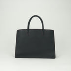 Hermes White Bus GM Tote Fjord Noir Rouge Vif Rougevif Black Red Gold Handbag — view 3