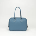 Hermes Plume 28 Tote Epsom Blue Jean Bluejean Silver Handbag Business Veau