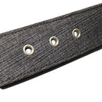 Chanel 07P CC Logo Buckle Denim Leather Belt 36/90 Gray — view 4