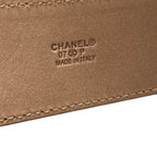 Chanel 07P CC Logo Buckle Denim Leather Belt 36/90 Gray — view 6