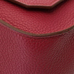 Hermes Jypsiere 34 Ruby Silver Shoulder Bag Taurillon Clemence Wine — view 7