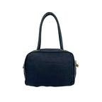 Loewe Vintage Anagram Logo Nappa Leather Mini Boston Bag Navy — view 3