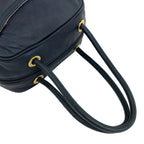 Loewe Vintage Anagram Logo Nappa Leather Mini Boston Bag Navy — view 4