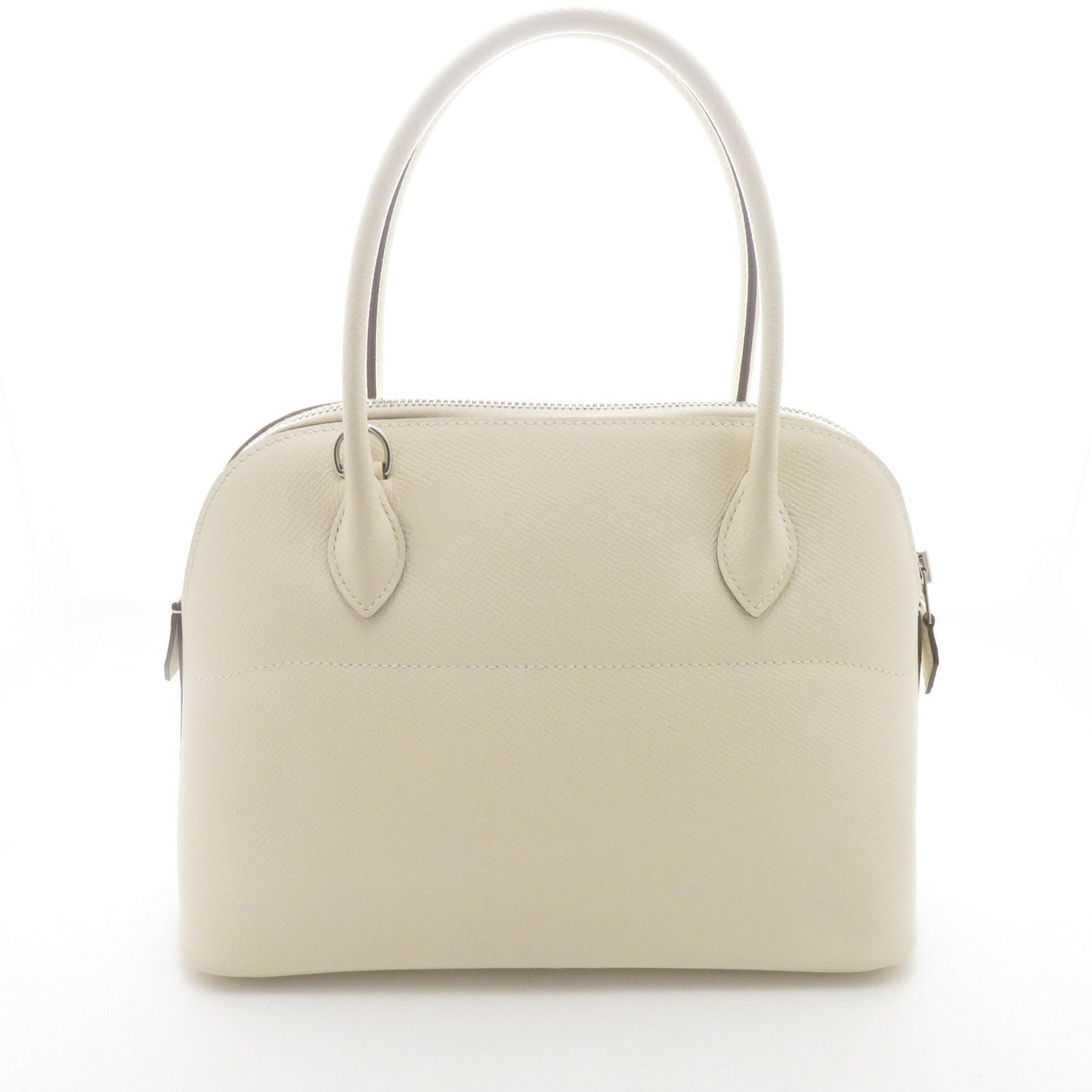 Hermes Bolide 27 Nata Silver Handbag Veau Epsom — view 3