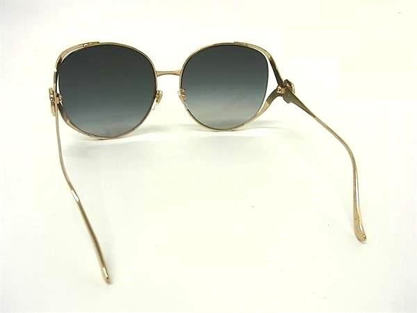 Gucci Sunglasses Interlocking G Web Stripe Gold Green Red Metal Eyewear — view 2