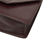 Saint Laurent Betty Crossbody Chain Shoulder Bag Wine Red Leather — view 4
