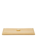 Chanel CC Logo Card Case Beige Leather — view 3