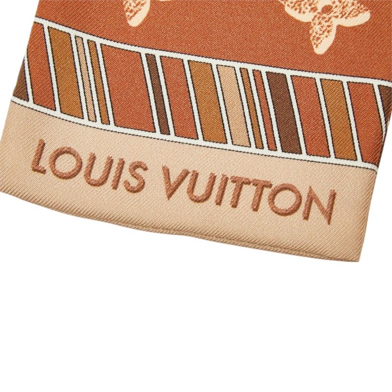 Louis Vuitton Bandeau Fall for You Scarf Brown Multicolor Silk — view 4