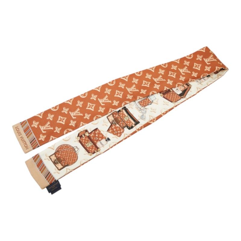 Louis Vuitton Bandeau Fall for You Scarf Brown Multicolor Silk — view 3
