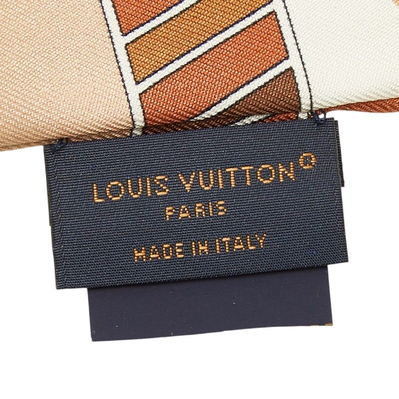 Louis Vuitton Bandeau Fall for You Scarf Brown Multicolor Silk — view 5